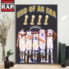 End Of An Era Golden State Warriors NBA Signature Poster Canvas Art 2 End Of An Era Golden State Warriors NBA Signature Poster Canvas Art