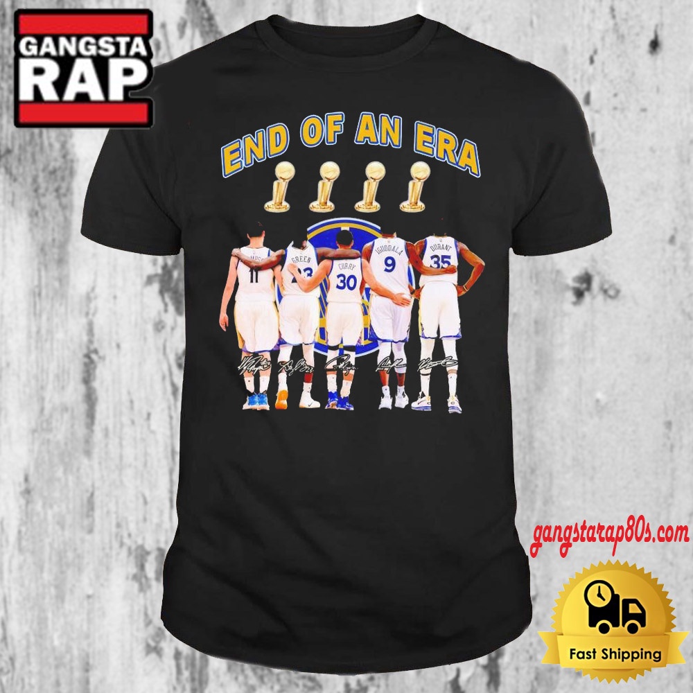 End Of An Era Golden State Warriors NBA Signature T Shirt End Of An Era Golden State Warriors NBA Signature T Shirt