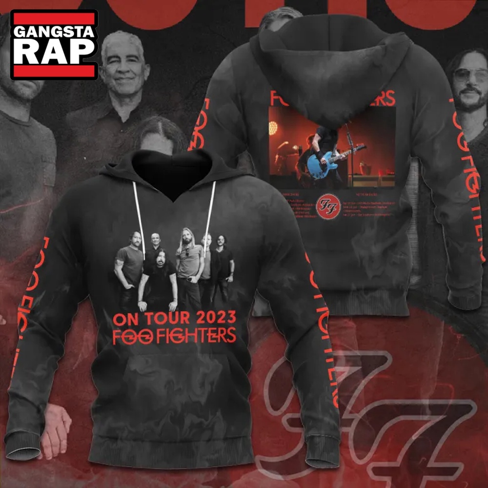 Foo Fighters On Tour 2023 Graphics Design Hoodie
