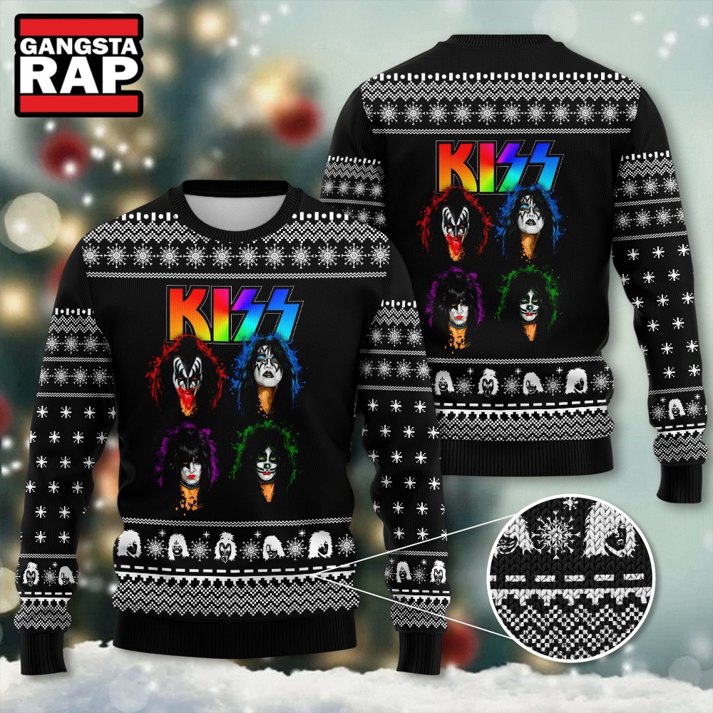 Kiss Band Fans Lover Graphics Ugly Christmas Sweater Kiss Band Fans Lover Graphics Ugly Christmas Sweater