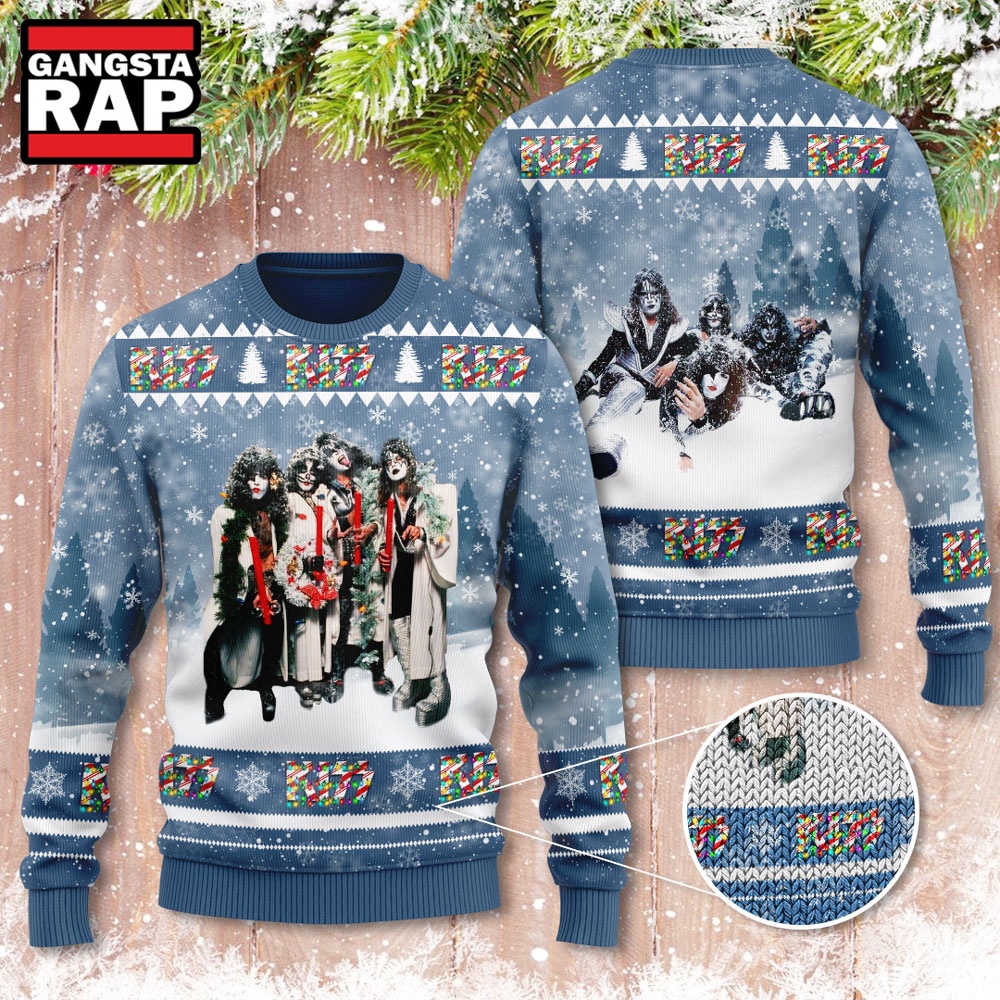Kiss Band Merry Christmas Ugly Sweater Kiss Band Merry Christmas Ugly Sweater