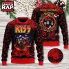Kiss Band Merry Kissmas Print Ugly Christmas Sweater 3 Kiss Band Merry Kissmas Print Ugly Christmas Sweater