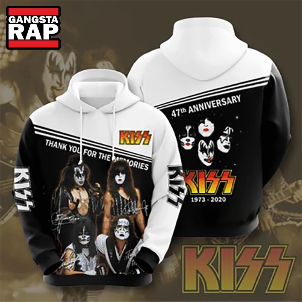 Kiss Rock Band Music Graphics Signature All Over Print Hoodie Kiss Rock Band Music Graphics Signature All Over Print Hoodie