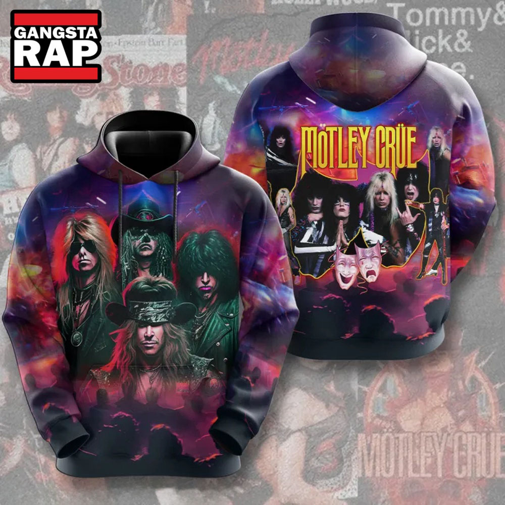 Motley Crue Rock Band Graphics Design 3D Shirt Motley Crue Rock Band Graphics Design 3D Shirt