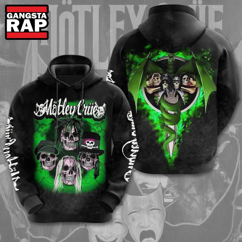 Motley Crue Special Rock Halloween Skull Hoodie Motley Crue Special Rock Halloween Skull Hoodie