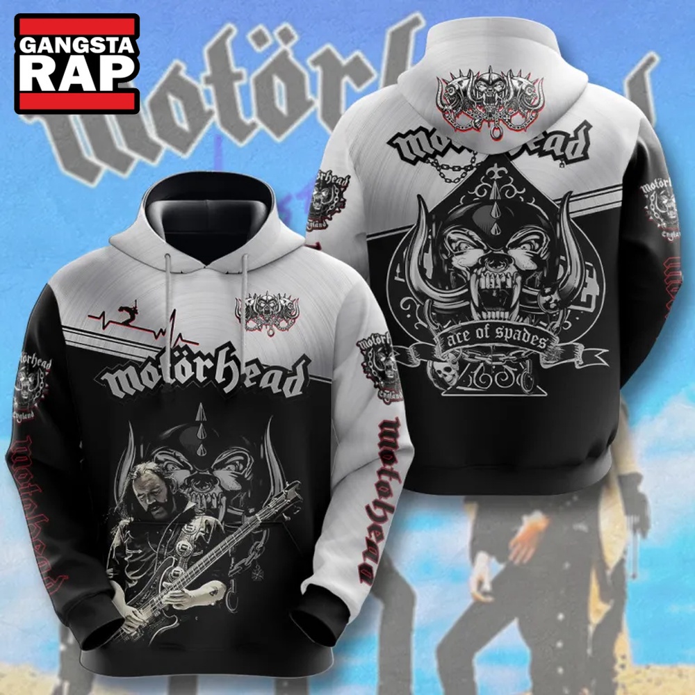 Motorhead Guitar Music Graphics Design 3D Hoodie Motorhead Guitar Music Graphics Design 3D Hoodie