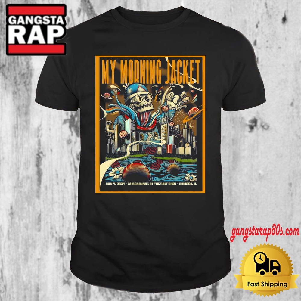 My Morning Jacket July 4 2024 Fairgrounds At The Salt Shed Chicago IL T Shirt