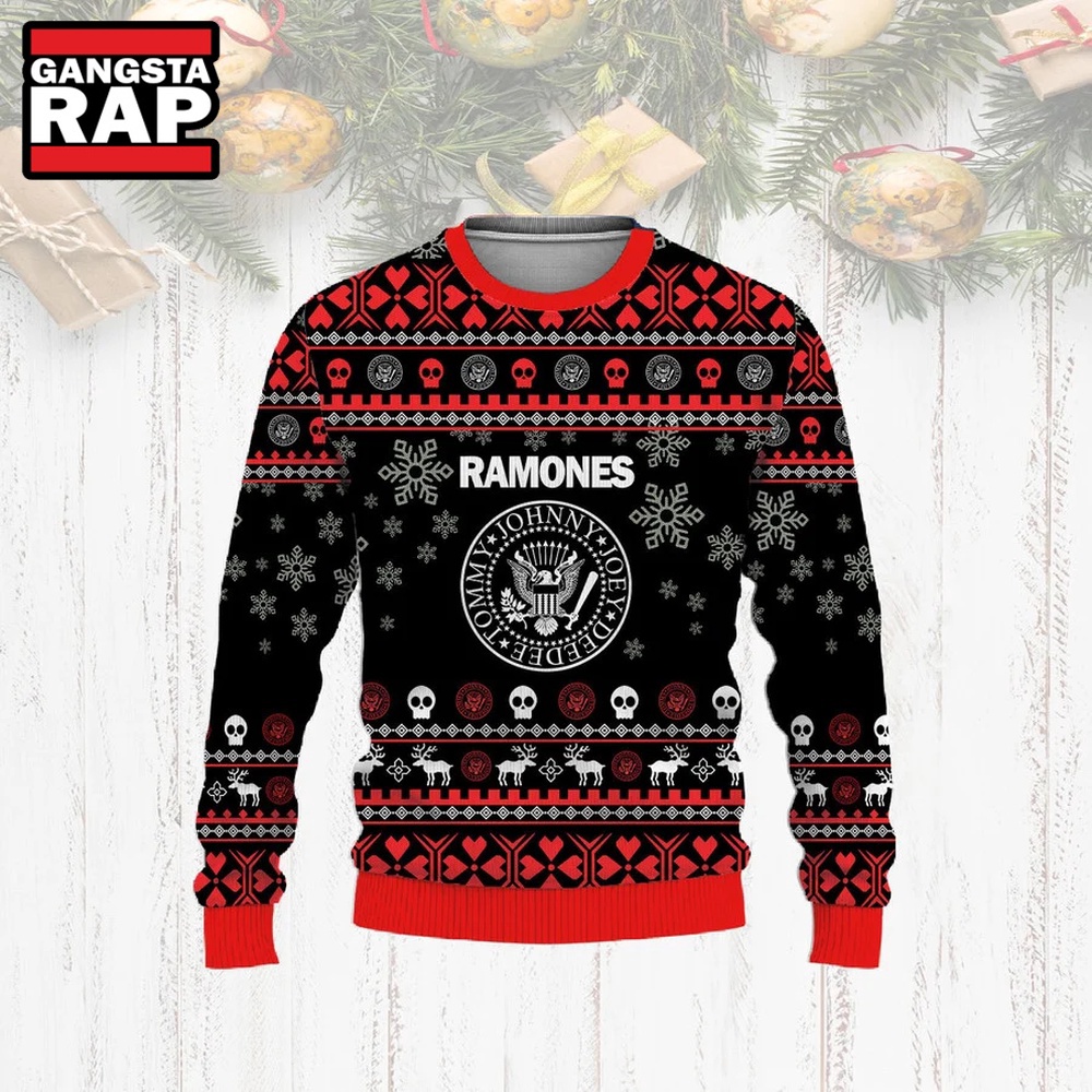 Ramones Music Band Ugly Christmas Sweater