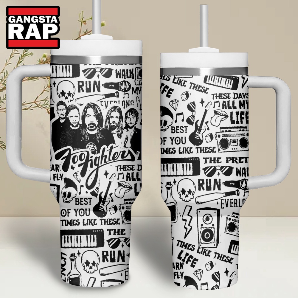 Foo Fighters Music Design Stanley Tumbler 40oz