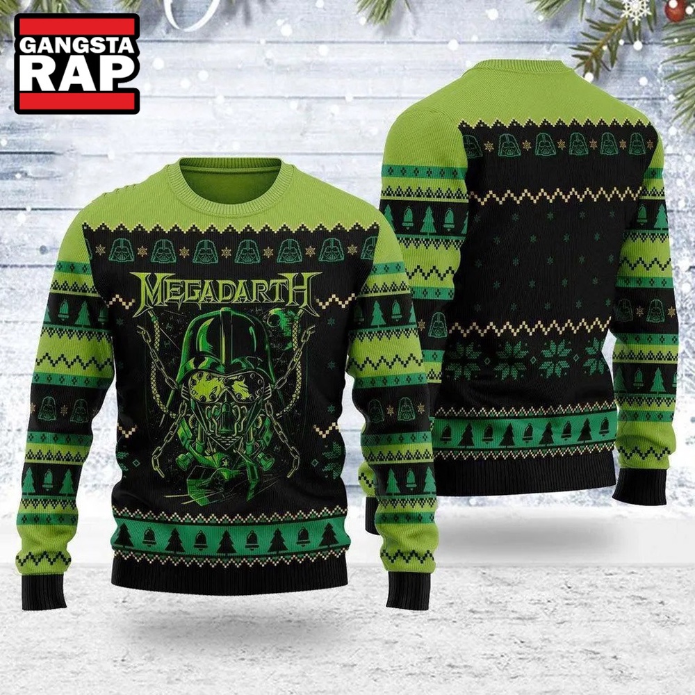 Megadarth Ugly Christmas Sweater Megadarth Ugly Christmas Sweater