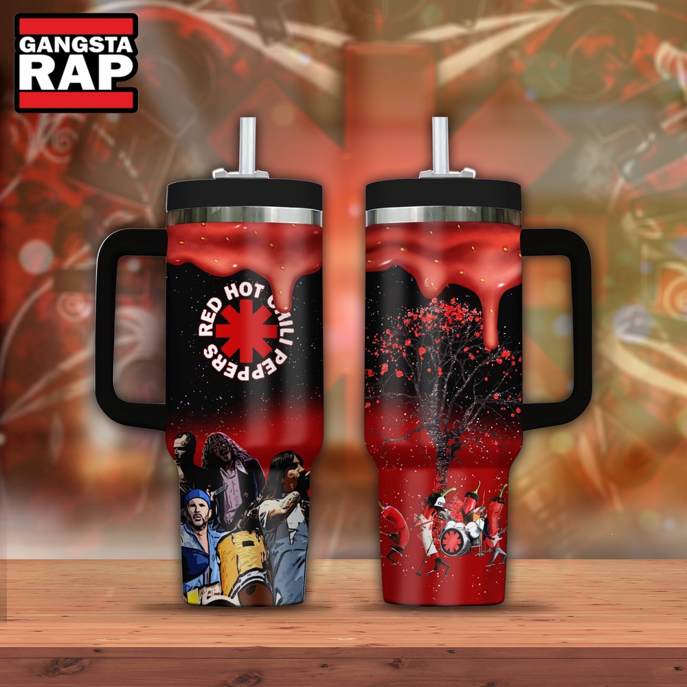 Red Hot Chili Peppers Music Design Stanley Tumbler 40oz