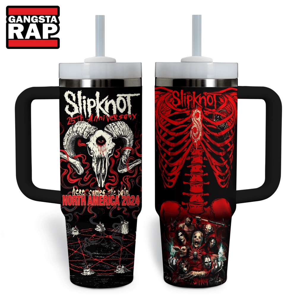 Slipknot Here Comes The Pain Stanley Tumbler 40oz Slipknot Here Comes The Pain Stanley Tumbler 40oz