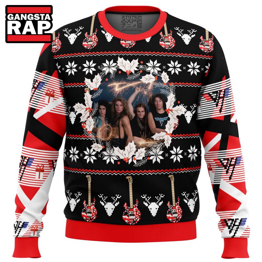 Van Halen Band Fans Gift Ugly Christmas Sweater Van Halen Band Fans Gift Ugly Christmas Sweater