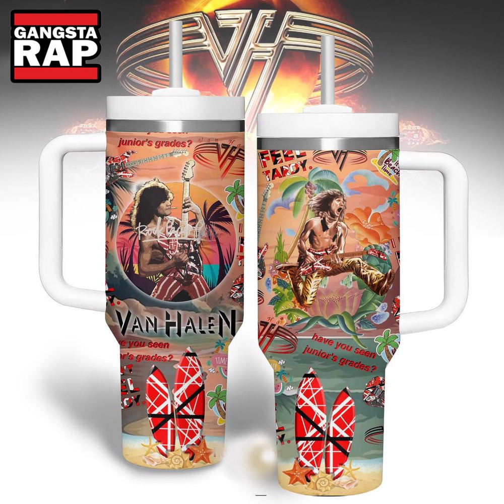 Van Halen Have You Seen Junior’s Grades Stanley Tumbler 40oz Van Halen Have You Seen Junior’s Grades Stanley Tumbler 40oz