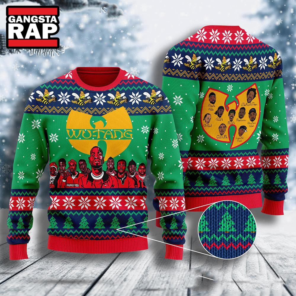 Wu tang Clan Member 36 Cream Ugly Christmas Sweater