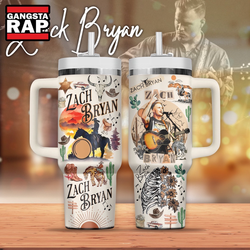 Zach Bryan Music Stanley Tumbler 40oz Zach Bryan Music Stanley Tumbler 40oz