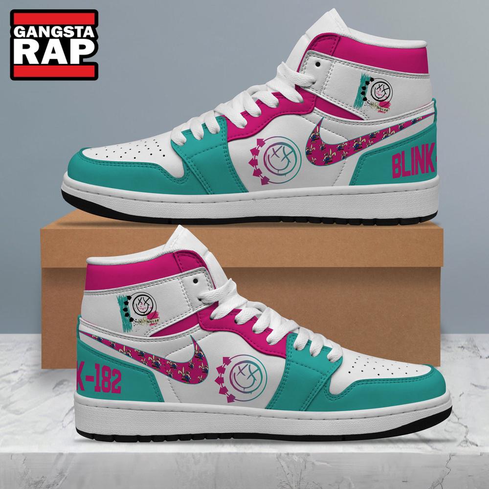 Blink 182 Music Fans Gift Air Jordan 1 Hightop Shoes Blink 182 Music Fans Gift Air Jordan 1 Hightop Shoes