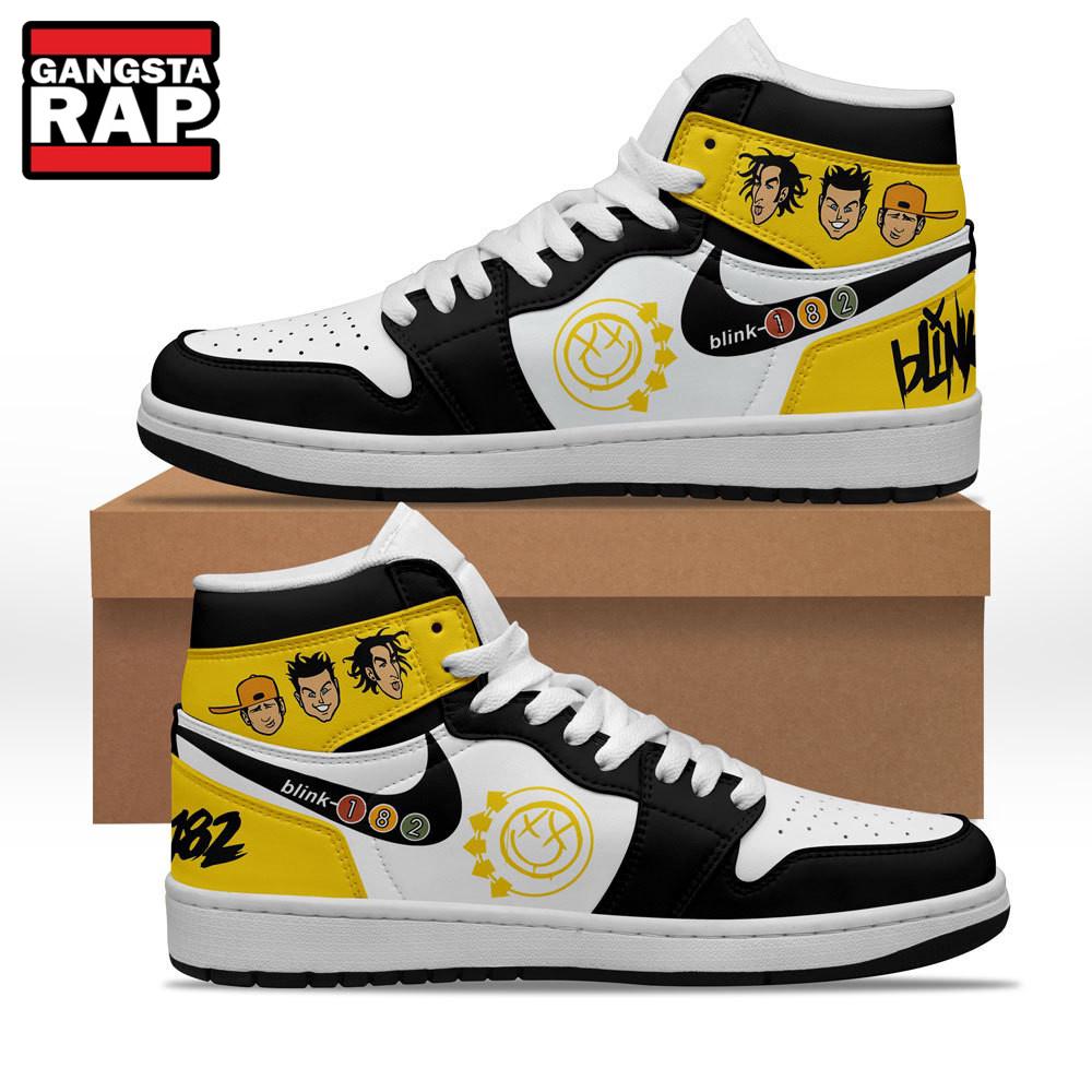 Blink 182 Music Fans Lover Air Jordan 1 Hightop Shoes Blink 182 Music Fans Lover Air Jordan 1 Hightop Shoes