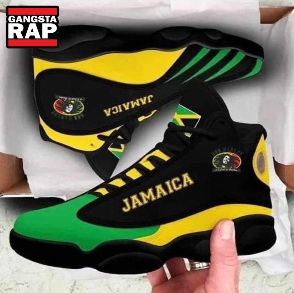Bob Marley Jamaica Music Air Jordan 13 Shoes Sneaker