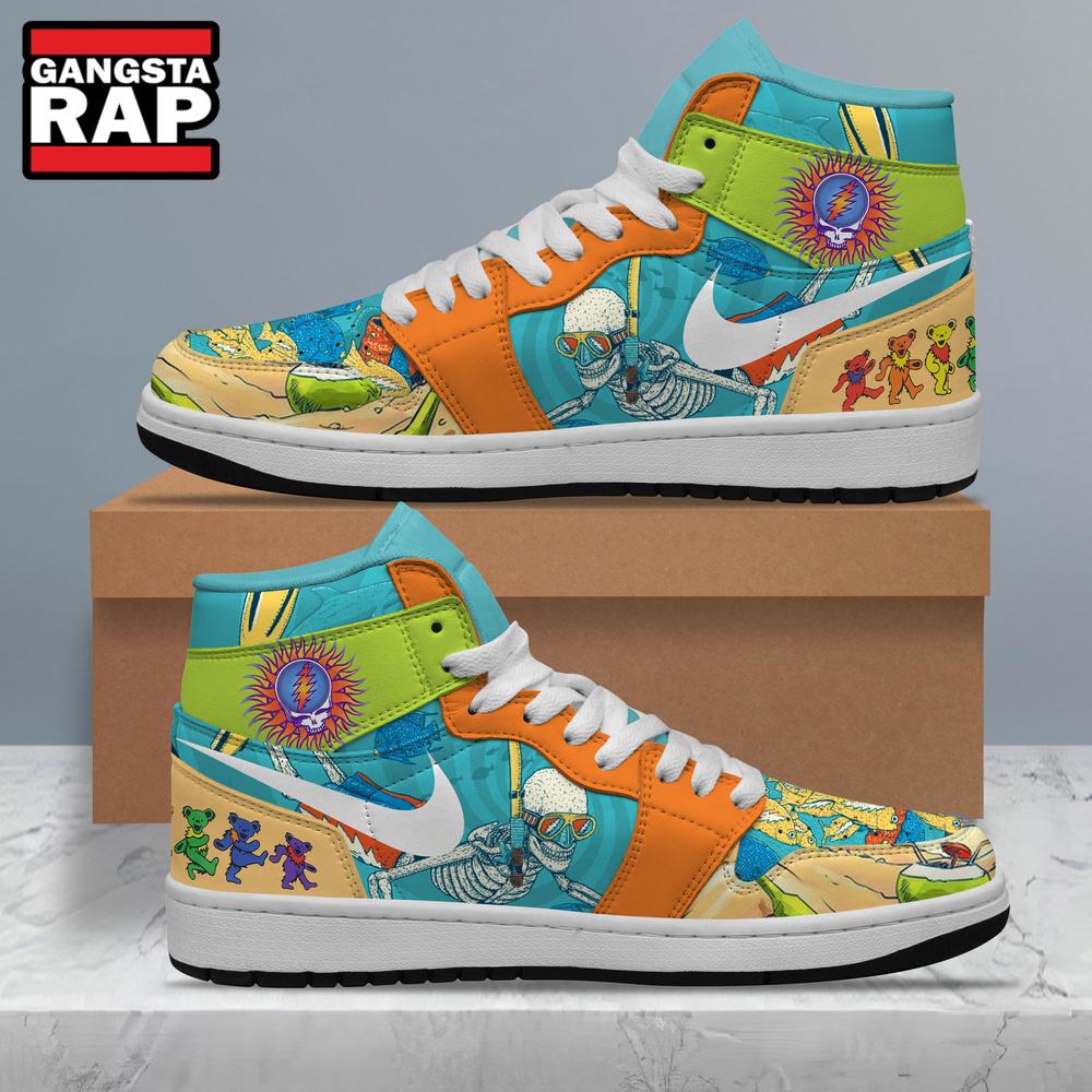Grateful Dead Fan Lover Air Jordan 1 Hightop Shoes