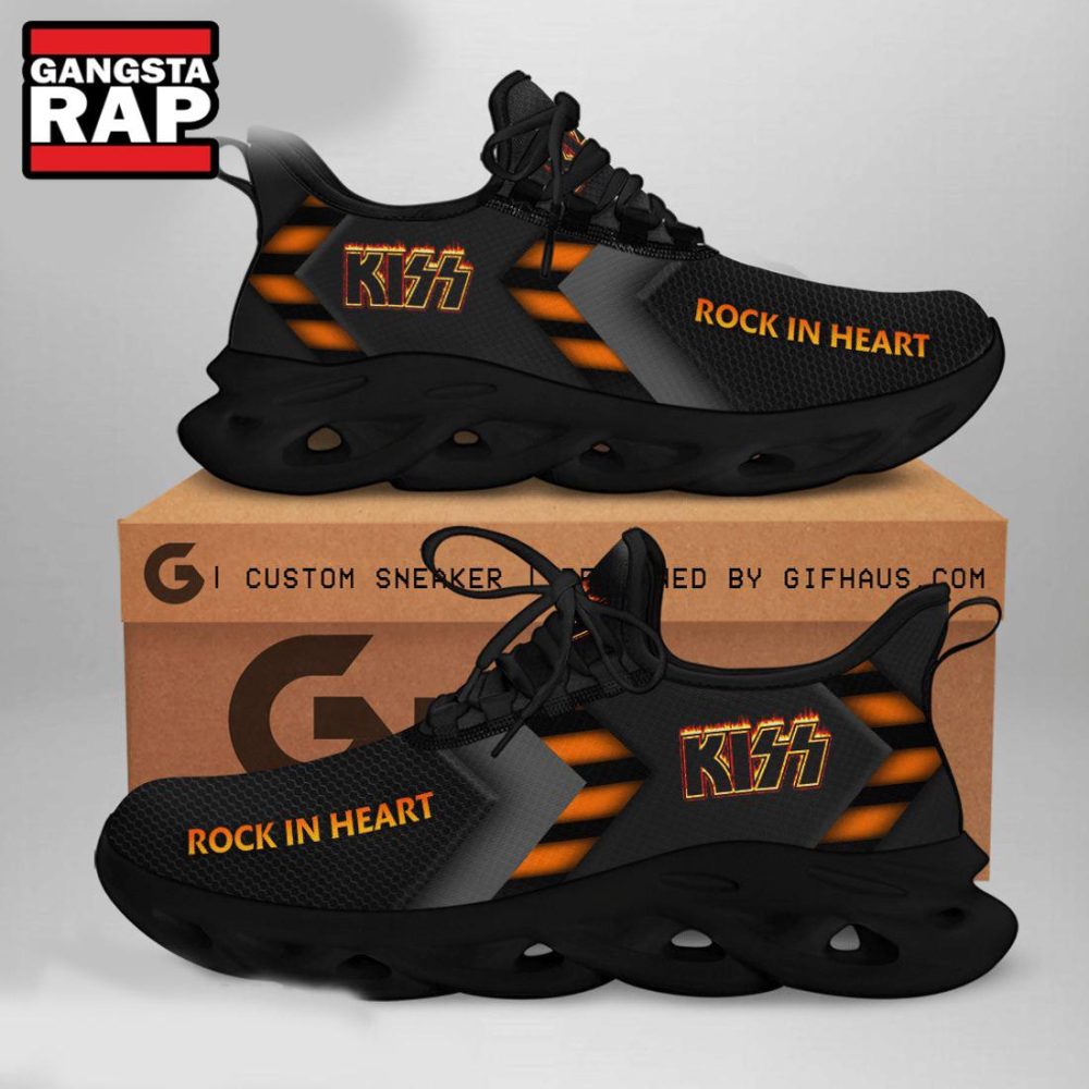 Kiss Band Rock In Heart Max Soul Shoes Sneaker Kiss Band Rock In Heart Max Soul Shoes Sneaker