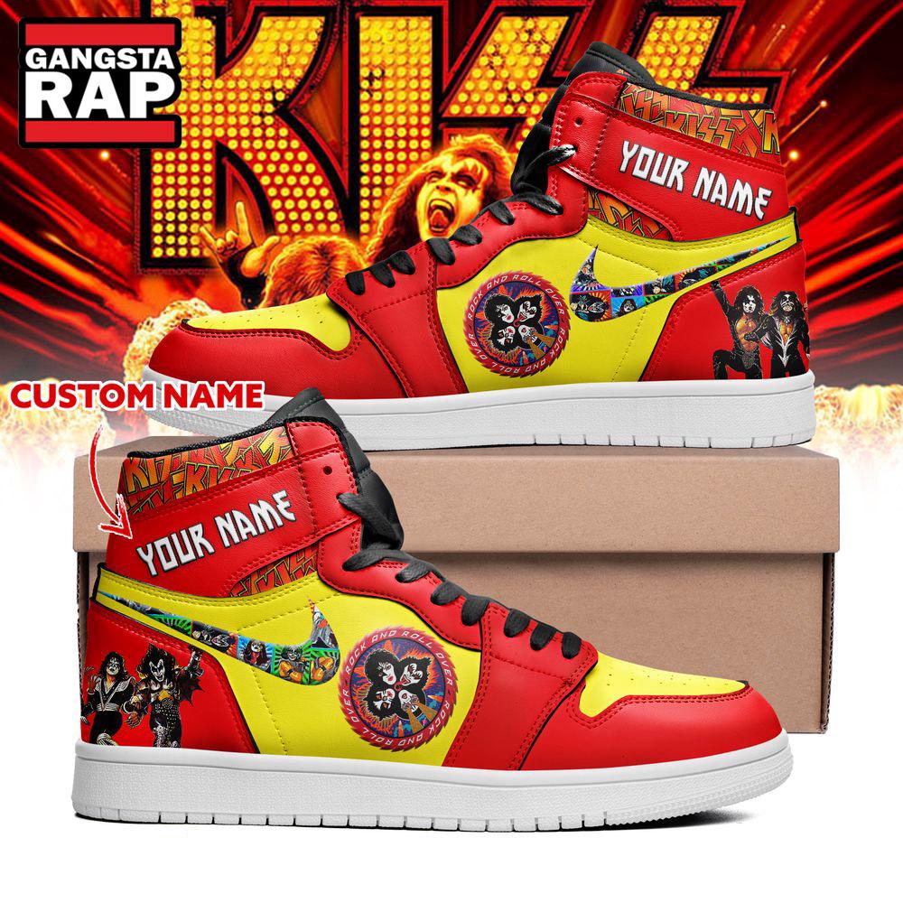 Kiss Rock Band Air Jordan 1 Hightop Shoes Kiss Rock Band Air Jordan 1 Hightop Shoes