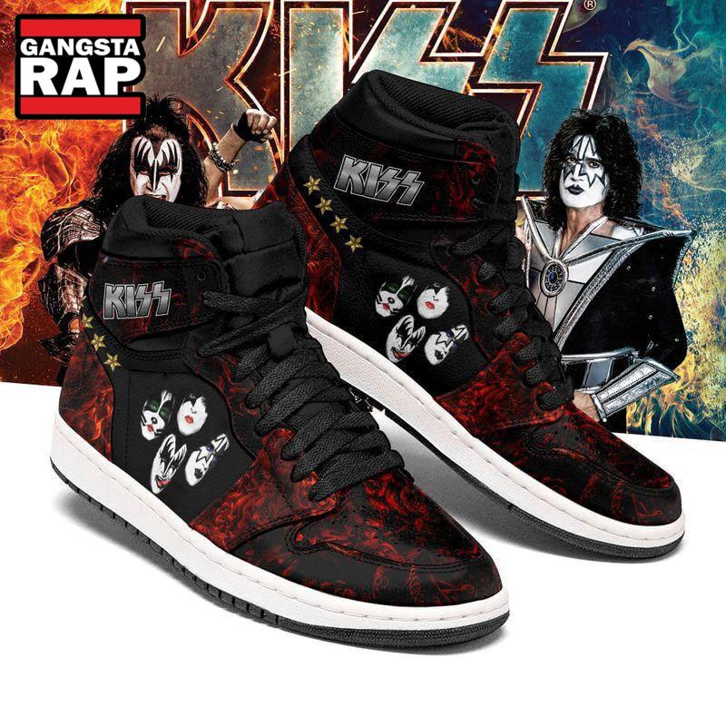 Kiss Rock Band Fans Gift Air Jordan 1 Hightop Shoes Kiss Rock Band Fans Gift Air Jordan 1 Hightop Shoes