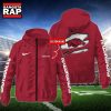 NCAA Arkansas Razorbacks Special Logo Team Custom Name Windbreaker Jacket