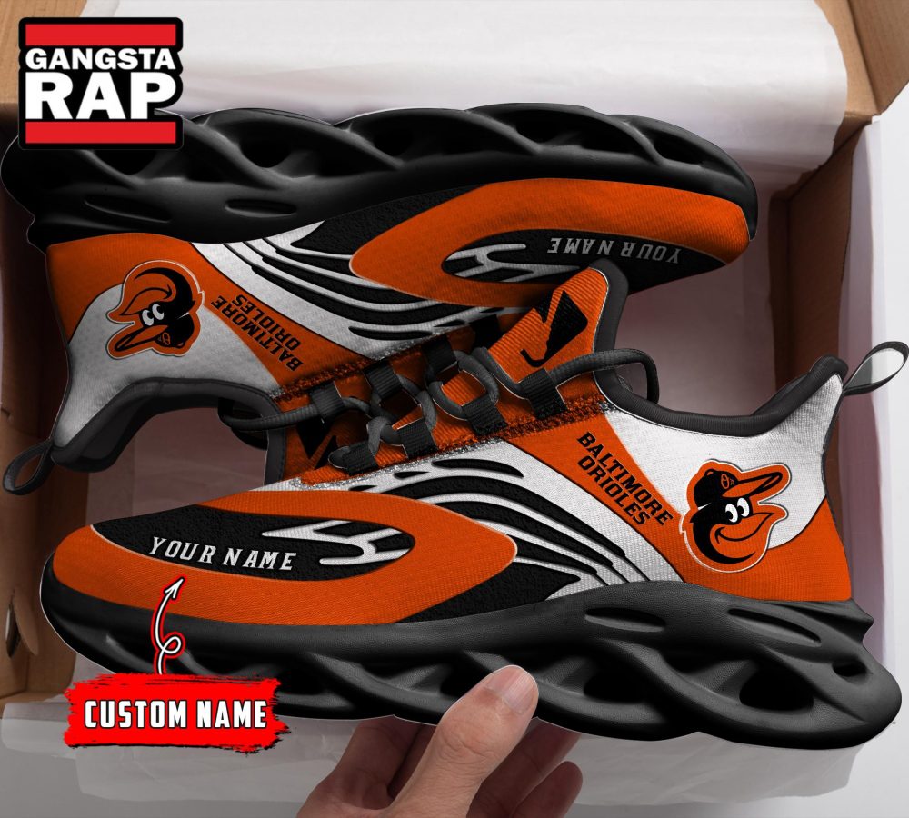 NCAA Baltimore Orioles Sport Logo Team Custom Name Max Soul Shoes NCAA Baltimore Orioles Sport Logo Team Custom Name Max Soul Shoes