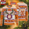 NCAA Clemson Tigers Design Logo Team Reindeer Light Ugly Christmas Sweater