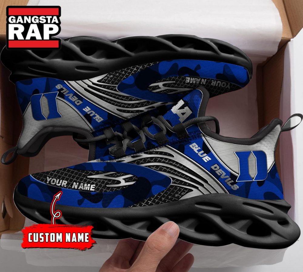 NCAA Duke Blue Devils Sport Logo Team Custom Name Max Soul Shoes NCAA Duke Blue Devils Sport Logo Team Custom Name Max Soul Shoes