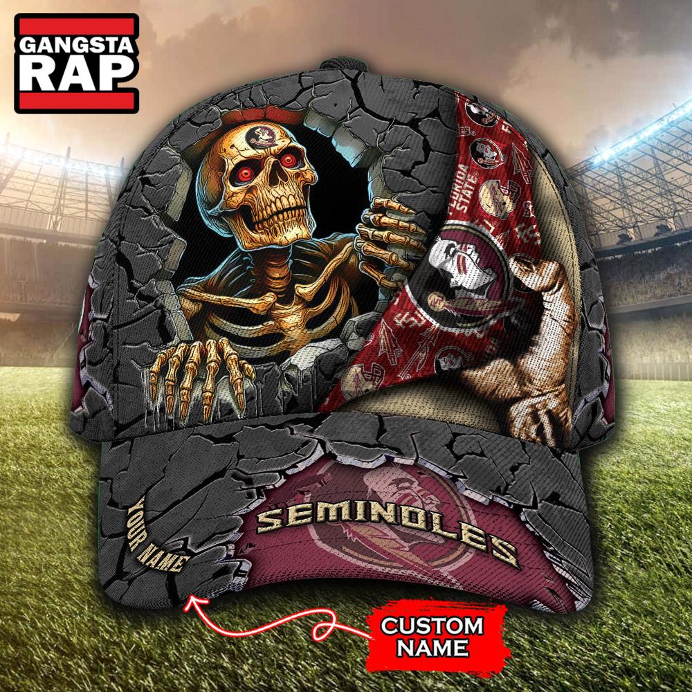 NCAA Florida State Seminoles Special Sport Skull Halloween Custom Classic Cap NCAA Florida State Seminoles Special Sport Skull Halloween Custom Classic Cap