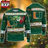 NCAA Miami Hurricanes Grinch Hand Ugly Christmas Sweater 1 NCAA Miami Hurricanes Grinch Hand Ugly Christmas Sweater