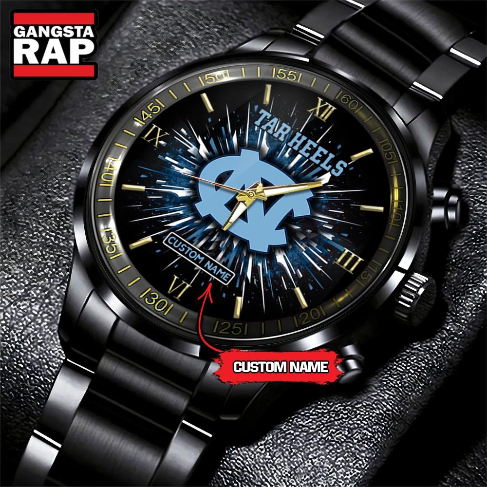 NCAA North Carolina Tar Heels Football Team Logo Design Black Watch NCAA North Carolina Tar Heels Football Team Logo Design Black Watch