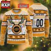 NCAA Oklahoma State Cowboys Design Logo Team Reindeer Light Ugly Christmas Sweater 2 NCAA Oklahoma State Cowboys Design Logo Team Reindeer Light Ugly Christmas Sweater