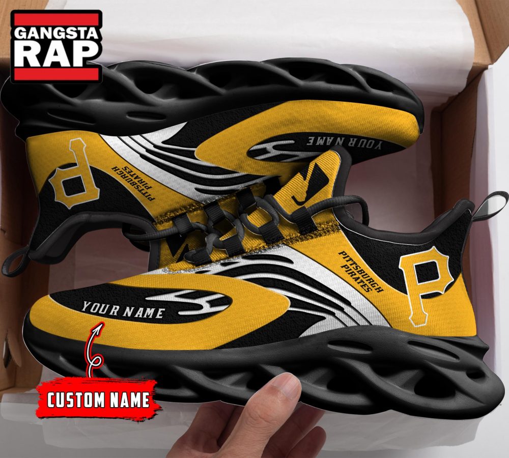 NCAA Pittsburgh Pirates Sport Logo Team Custom Name Max Soul Shoes