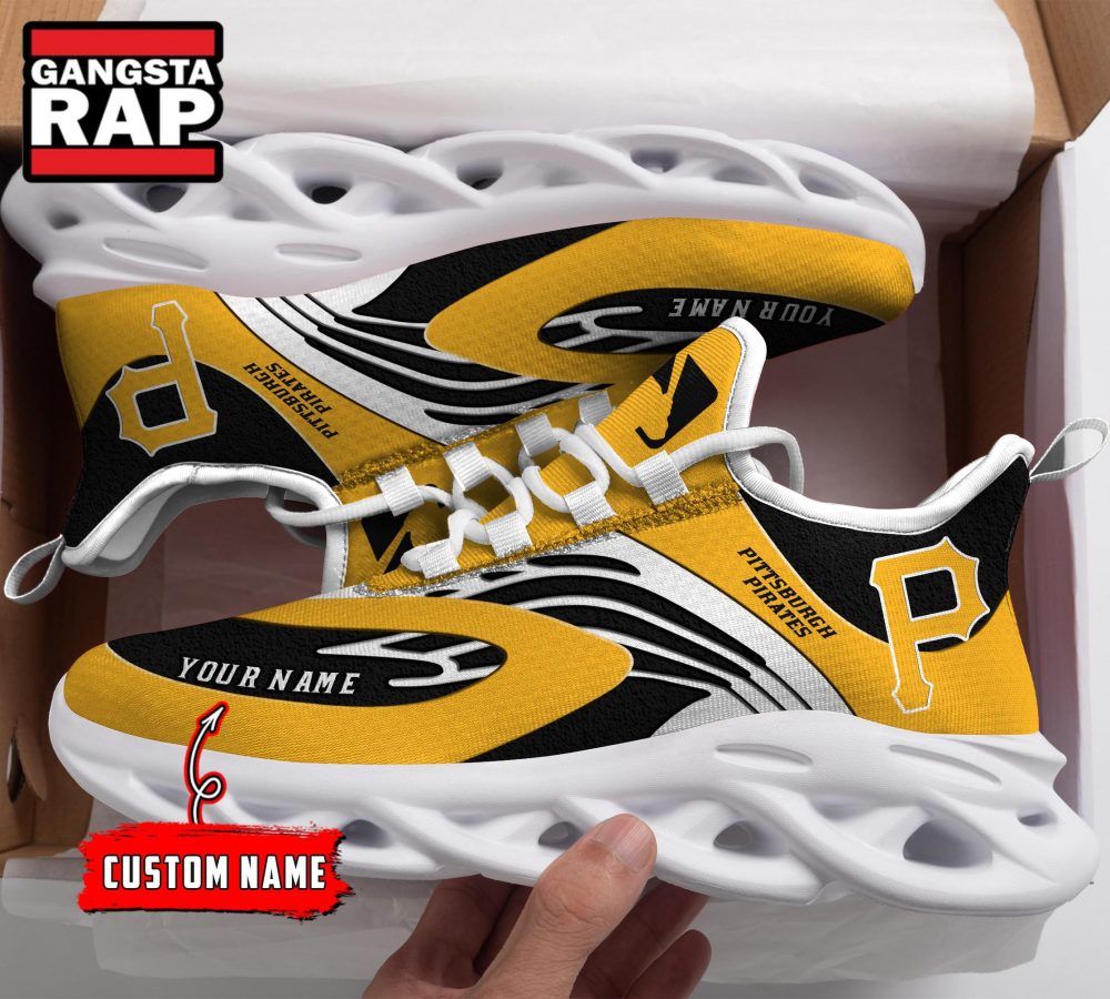 NCAA Pittsburgh Pirates Sport Logo Team Custom Name Max Soul Shoes