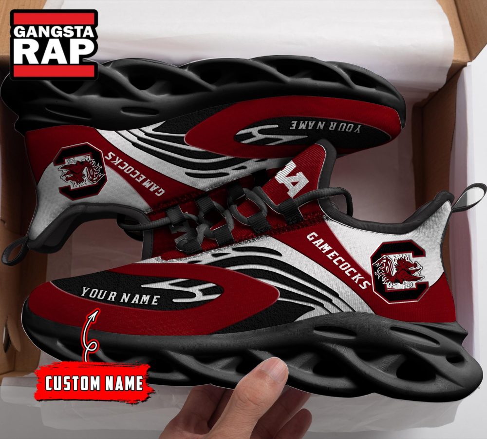 NCAA South Carolina Gaecocks Sport Logo Team Custom Name Max Soul Shoes