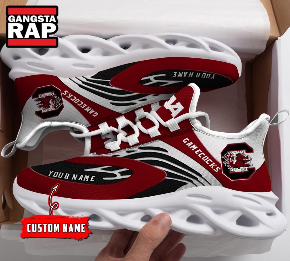 NCAA South Carolina Gaecocks Sport Logo Team Custom Name Max Soul Shoes