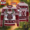 NCAA South Carolina Gamecocks Design Logo Team Reindeer Light Ugly Christmas Sweater 1 NCAA South Carolina Gamecocks Design Logo Team Reindeer Light Ugly Christmas Sweater
