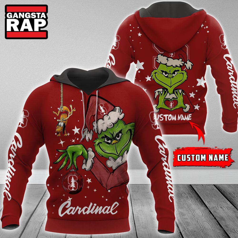 NCAA Stanford Cardinal Football Team The Grinch Christmas Hoodie NCAA Stanford Cardinal Football Team The Grinch Christmas Hoodie
