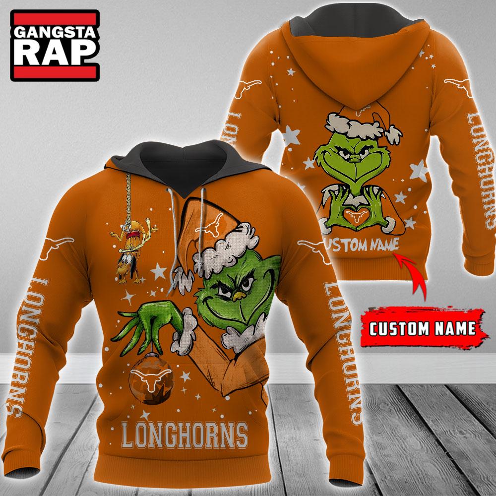 NCAA Texas Longhorns Football Team The Grinch Christmas Hoodie NCAA Texas Longhorns Football Team The Grinch Christmas Hoodie