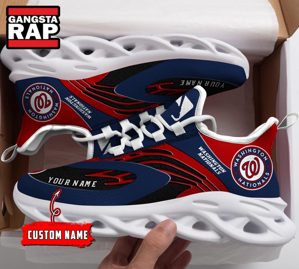 NCAA Washington Nationals Sport Logo Team Custom Name Max Soul Shoes