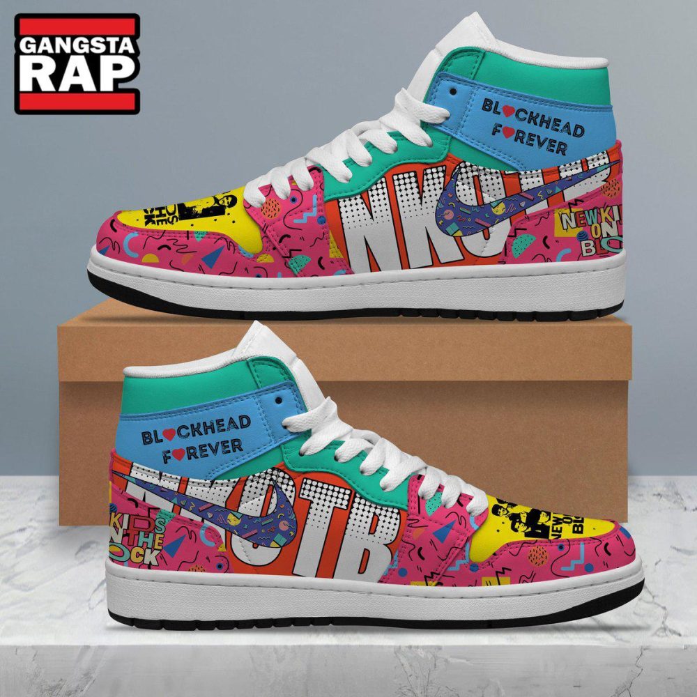 New Kids On The Block Music Air Jordan 1 Hightop Shoes New Kids On The Block Music Air Jordan 1 Hightop Shoes
