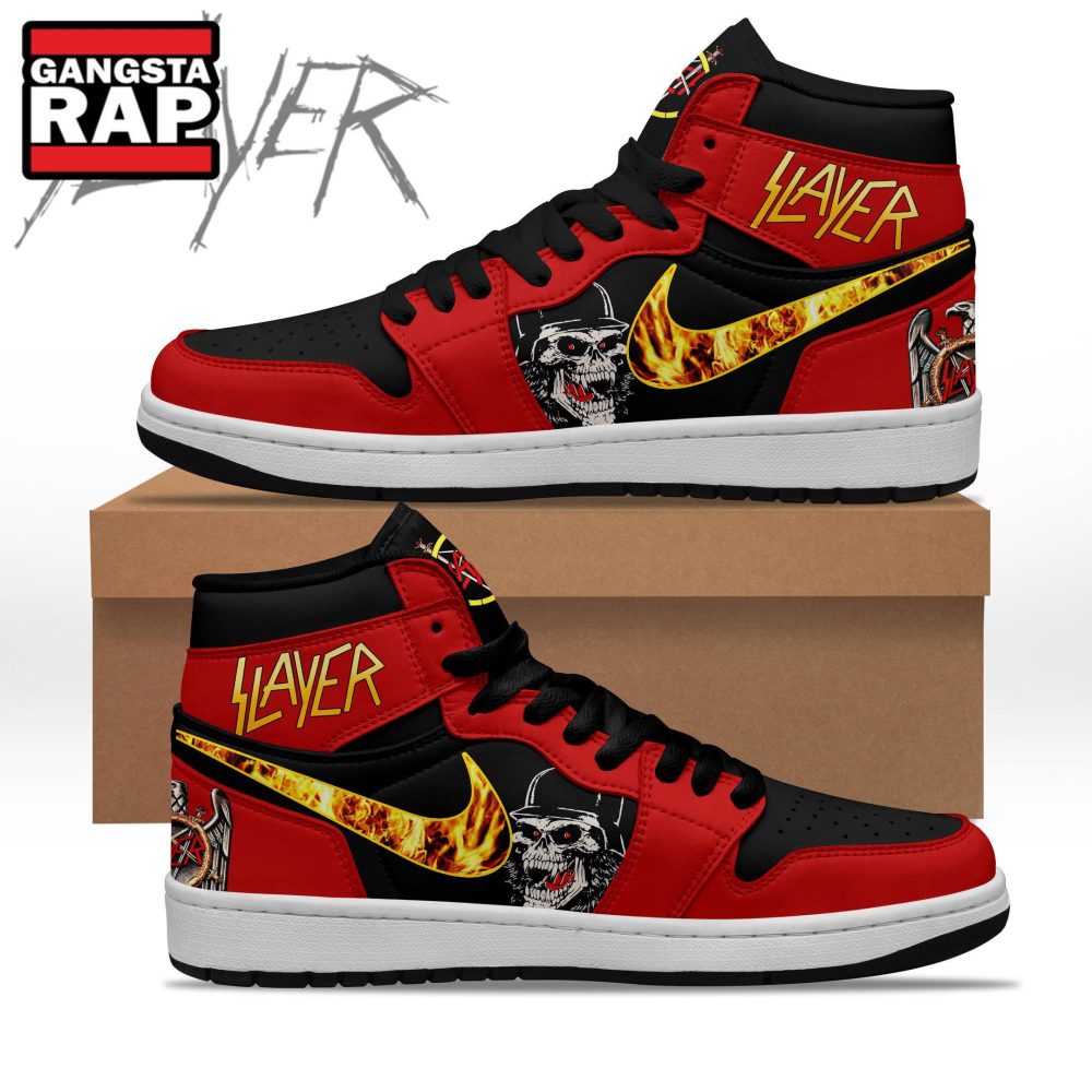 Slayer Music Fans Lover Air Jordan 1 Hightop Shoes Slayer Music Fans Lover Air Jordan 1 Hightop Shoes