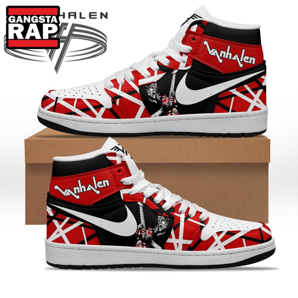 Van Halen Music Fans Air Jordan 1 Hightop Shoes Van Halen Music Fans Air Jordan 1 Hightop Shoes