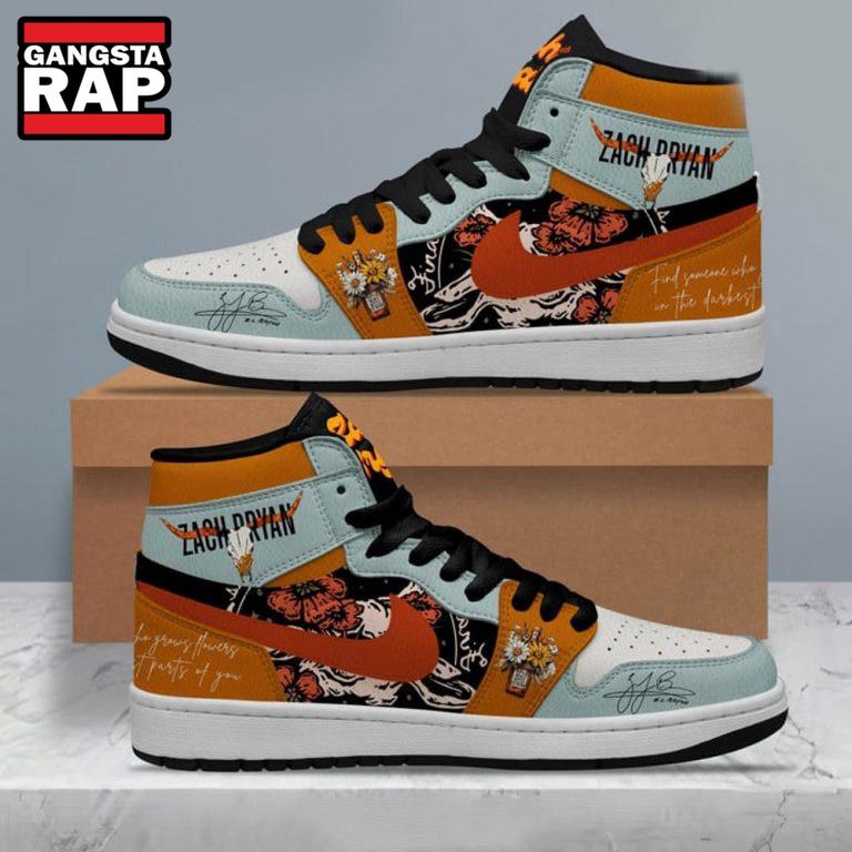 Zach Bryan Music Fans Air Jordan 1 Hightop Shoes Zach Bryan Music Fans Air Jordan 1 Hightop Shoes