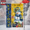 NCAA Michigan Wolverines Snownan Football Team Christmas Flag, Sport Christmas Flag 2 NCAA Michigan Wolverines Snownan Football Team Christmas Flag, Sport Christmas Flag