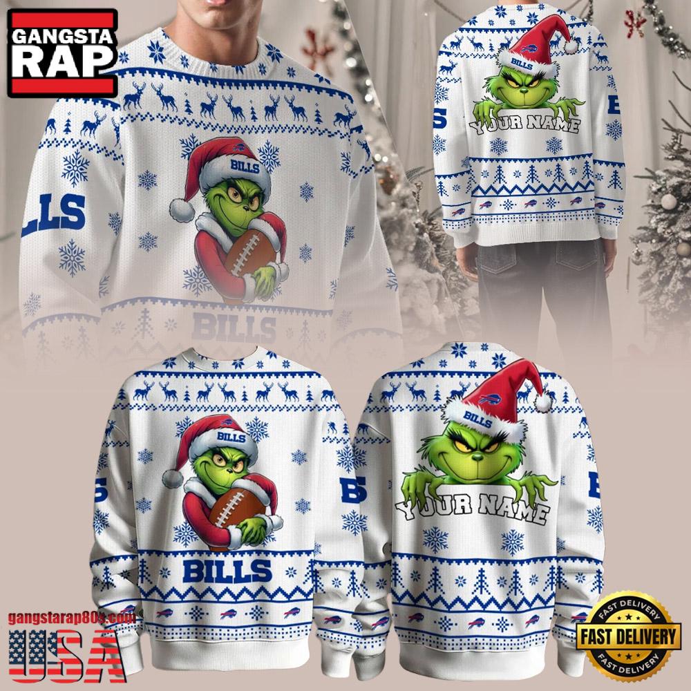 Buffalo Bills Grinch NFL Premium Ugly Christmas Sweater Buffalo Bills Grinch NFL Premium Ugly Christmas Sweater