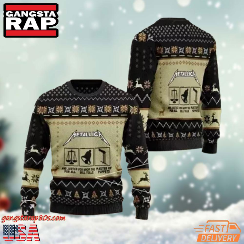 Celebrate The Season With Metallica Ugly Christmas Sweater Celebrate The Season With Metallica Ugly Christmas Sweater
